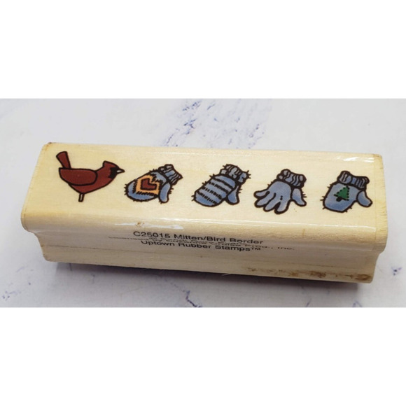 Lot of 5 Wood Mounted Rubber Stamps Home Tea Country - Picture 8 of 16